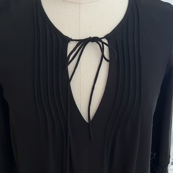 Zara black mini lace insert dress size S - Picture 2 of 8